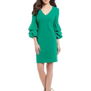 Antonio Melani Tiered Bell Sleeve Dress